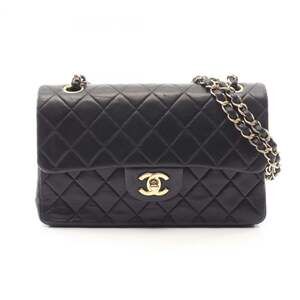 Chanel Matelassé Double Flap Shoulder Bag/Handbag, Lambskin Leather, Women's,...